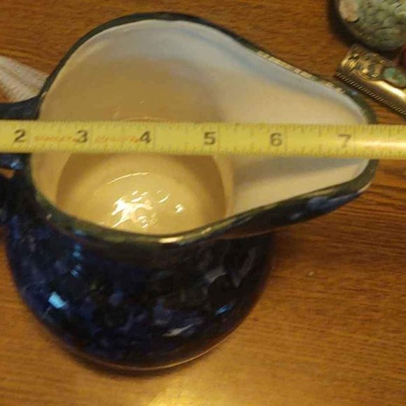 Vintage Pitcher Blue and Green Mosaic Paint Design - Picture 4 of 7